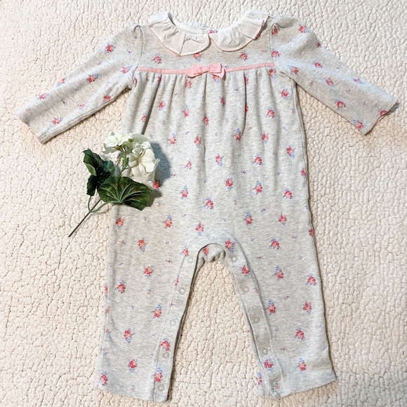 Janie and Jack Other - Janie and Jack Floral Long-Sleeve Coverall